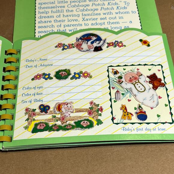 Vintage 1983 Cabbage Patch Kids Puffy Sticker Book by Diamond Toys Used Stickers - Picture 4 of 16